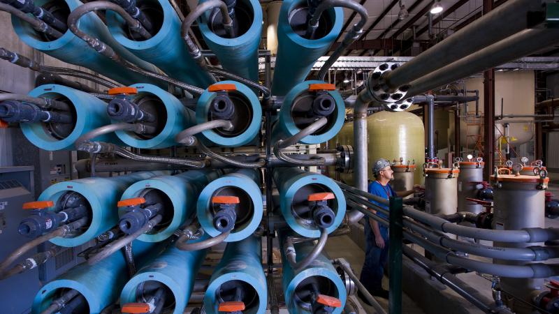 Blue pipes